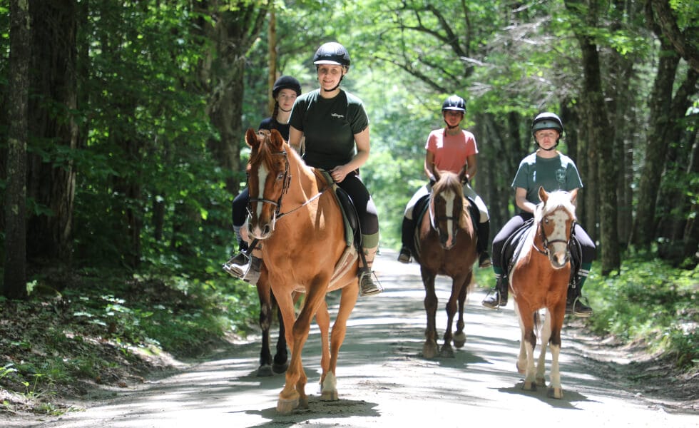 Wyonegonic Camp Staff Horseback Riding